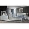 Homeroots Silver And White Faux Crystal Bling Wood And Upholstery Lighted Full Bed Frame 564759 - alternate 4