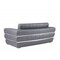 Homeroots 75in Gray And Silver Italian Leather Loveseat 477566 - alternate 3