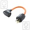 Ac Works 1.5FT L14-30P 30A 4-Prong Locking Plug to 30A RV Generator Adapter RVL1430TT-018 - alternate 2