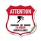 Signmission Video Surveillance Shield Sign Attention, 12 Inch X 12 Inch, Vinyl Decal SHI-D-12-469 - alternate 1