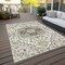 Homeroots 3' X 5' Ivory And Brown Oriental Washable Indoor Outdoor Area Rug 600162 - alternate 4