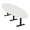 Skutchi Designs 8 Person Conference Table With Power Unit | 10' Oval Table | Harmony Series HAR-OVL-48X120-T.BK-WA7976-NA - alternate 1