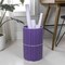 Happimess Cecil Modern 4.13-Gallon Faux Wicker Cylinder Waste Basket, Purple/White HPM1100E - alternate 4