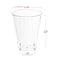 Smarty Had A Party 7 oz. Clear Square Bottom Disposable Plastic Cups (500 Cups), 500PK 6952R-CASE - alternate 4
