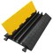 Electriduct EZ Rubber Cable Protector, 3 Channel, 35.75in Length, Black Base / Yellow Lid, 1 Piece CP-RPS-EZ-3X-2400 - alternate 1