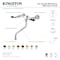 Kingston Brass Double-Handle Wall Mount Bathroom Faucet, Brushed Brass KS1217PKL - alternate 4