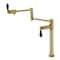 Kingston Brass Deck Mount Pot Filler Faucet, Brushed Brass KS4707PKL - alternate 1