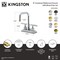 Kingston Brass Knurled Double-Handle 4" Centerset Bathroom Faucet with Brass Pop-Up, Polished Chrome KS6641KNL - alternate 2
