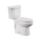 American Standard Complete Toilet, Elongated Bowl, 1.6 gpf Flush, 12 in Rough-In, 15 in H Rim, White, Floor 736CA001.020 - alternate 1