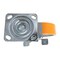 Vestil Polyurethane Swivel With Brake Caster 8 In. Diameter x 2 In. Width 1760 lb Orange/Silver CST-VE-8X2PUA-SWB - alternate 6