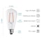 E Energetic Lighting ST19 LED Filament Light Bulb, 60-Watt Equivalent, Non-Dimmable, 5000K, 6PK YGA16C09-950-6P - alternate 3