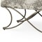 Homeroots 55" Gray and Gold Chenille and Metal Upholstered Bench 606737 - alternate 5