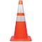 Tatco 28" Traffic Cone, 28" H, Orange Silver TCO25900 - alternate 1