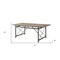 Homeroots 76" X 36" X 30" Gray Oak And Sandy Gray Dining Table 318886 - alternate 3