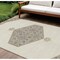 Homeroots 8' X 10' Ivory Beige And Gray Oriental Washable Indoor Outdoor Area Rug 598205 - alternate 1