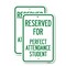Signmission Reserved for Perfect Attendance Student, 18'' X 24'' 2 Signs, Heavy Gauge Aluminum, 2PK A-1824-2PACK-23183 - alternate 1