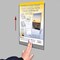 Acrimet Wall Mount Sign Holder Letter Size 8.5 x 11 Clear Crystal Plastic Self Adhesive, 2PK 865.1 - alternate 6
