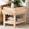 Bali & Pari Weyman Natural Rattan End Table 265-14576-ZORO - alternate 5