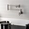 Kingston Brass Wall Mount Pot Filler Faucet, Brushed Nickel KS4108RX - alternate 3