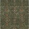 Homeroots 5' X 8' Emerald Brown And Red Floral Washable Indoor Outdoor Area Rug 604590 - alternate 3