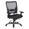 Space Seating 75 Series Big & Tall Double AirGrid Back and Fabric Seat Chair, Dillon Black 75-7A773-R107 - alternate 1
