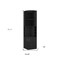 Homeroots 18in Black Wood Corner Bar Cabinet With Two Doors 479252 - alternate 4