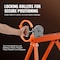 Vevor VEVOR Pipe Stand with Roller Head 2500 LBS Load for 2-36 inches Pipes 45# Steel 1110A - alternate 5