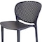 Homeroots Set of Four 30" Dark Gray Heavy Duty Plastic Low Back Bar Height Bar Chairs, 4PK 555084 - alternate 3