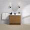 Zenith Zenna Home Oak 36'' Wx35'' Hx18''D Vanity with Wht Cultured Marble Top RBC36KK - alternate 3