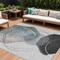 Homeroots 8' X 10' Ivory And Gray Abstract Washable Indoor Outdoor Area Rug 630954 - alternate 1