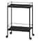 Homeroots 23" Black Steel and Wood Rolling Bar Cart 530446 - alternate 5