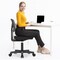 Simple Deluxe Low-Back Mesh Armless Office Chair, Swivel Rolling Computer Chair No Arms with Lumbar Support 3A88FNCHAIRC2077BK01 - alternate 3