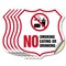 Signmission No Smoking Shield Sign No Smoking Eating, 6 inch X 6 inch, Vinyl Decal, 5PK SHI-D-5PACK-6-400 - alternate 1