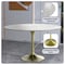 Leisuremod Round 47.24 in W, 29.34 in L, Sintered Stone/Stainless Steel, White VT23BG-48WS - alternate 4