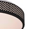 Vaxcel Anson 13.5-in W Integrated LED Black Mesh Flush Mount Ceiling Light Fixture White Shade C0274 - alternate 3