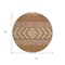 Homeroots 8' Orange Wheat And Taupe Round Southwestern Washable Indoor Outdoor Area Rug 613941 - alternate 5