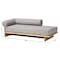 Baxton Studio Bertille Left-Arm Chaise Lounge with Solid Wood Base 262-14454-ZORO - alternate 7