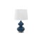 Monarch Specialties Lighting, 24''h, Table Lamp, Blue Glass, Ivory / Cream Shade, Contemporary I 9767 - alternate 3