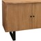 Homeroots 80in Natural Distressed Solid Wood Live Edge Credenza With Four Doors 606283 - alternate 4
