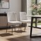Homeroots Set of Two Cream and Black Fabric and Wood Dining Side Chairs, 2PK 716269 - alternate 3