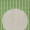 Homeroots 10' X 14' Green And Gray Striped Washable Indoor Outdoor Area Rug 597162 - alternate 3