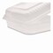 Karat Polypropylene Plastic Hinged Container, 9.35 x 9.22 x 3.17, Clear, Plastic, 200PK FP-HC99PP-1C - alternate 3