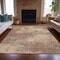 Homeroots 8' X 10' Copper And Ivory Abstract Washable Indoor Outdoor Area Rug 630624 - alternate 4