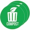 Hls Commercial 3-Pack Vinyl COMPOST Decal Sticker Set, UV-Resistant HLSKERCCOMP3 - alternate 1