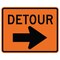 Sign Solutions Usa Traffic Sign, 30 in Width, Aluminum Sign, Horizontal Rectangle DUS10DFO3024M4-9R - alternate 1
