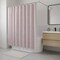 Homeroots 72" Blush And Silver Abstract Shower Curtain 720610 - alternate 2