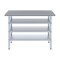 Amgood 18in D x 48in L Stainless Steel Table, Three Undershelves AMG WT-1848-3SH-Z - alternate 3