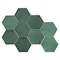 Andova Tiles Jenae 4-in. x 5-in. Zellige Hexagon Glossy Ceramic Wall Tile (5.38 Square Feet Per Box) ANDJEN1343 - alternate 1