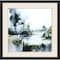 Homeroots Wanderlust Calling Modern Landscape Black Framed Wall Art 558348 - alternate 1