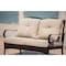 Homeroots 48" Beige Polyester Blend Sofa With Black Legs 374052 - alternate 3